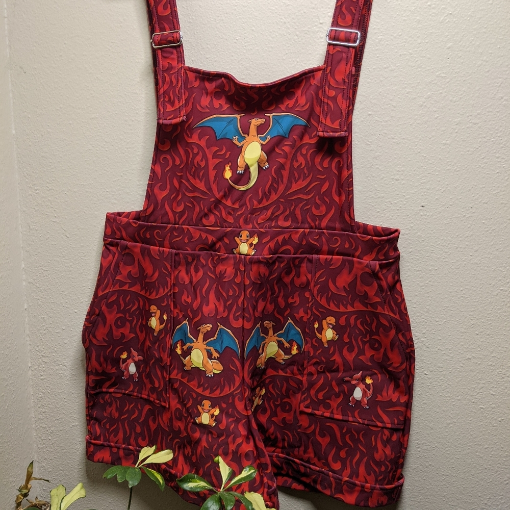 CHARMANDER SHORT OVERALLS (Blackmilk)